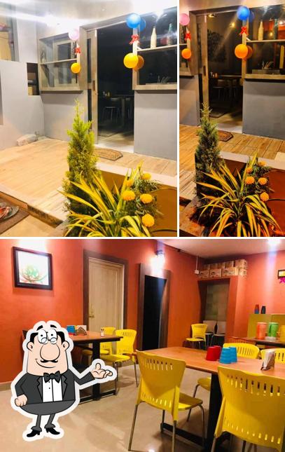 The interior of New Calicut Cafe