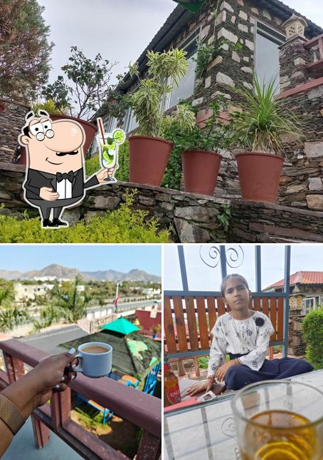 Enjoy a beverage at Prem garh Udaipur