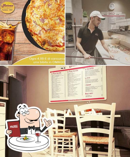 Pizzeria La Sfiziosa si caratterizza per la cibo e interni