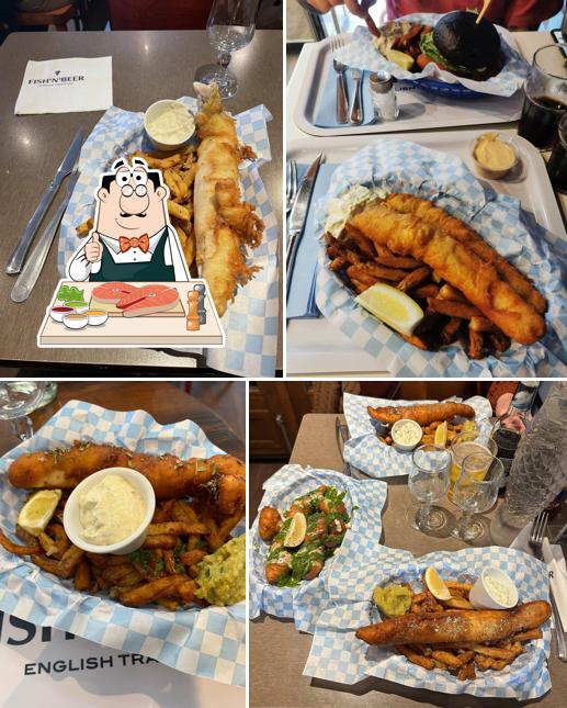 Poisson frites à FISH'N'BEER · PUB & FOOD