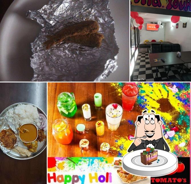 Chocolate cake at Green Leaf