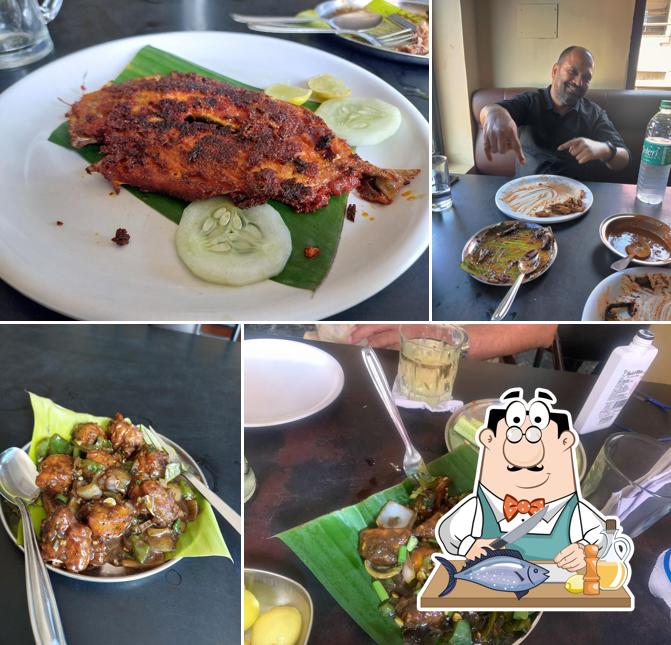 Grilled salmon at Sanman Bar and Restaurant Since 1973