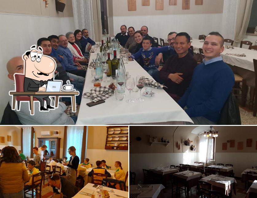 Gli interni di Trattoria Milvera 1919