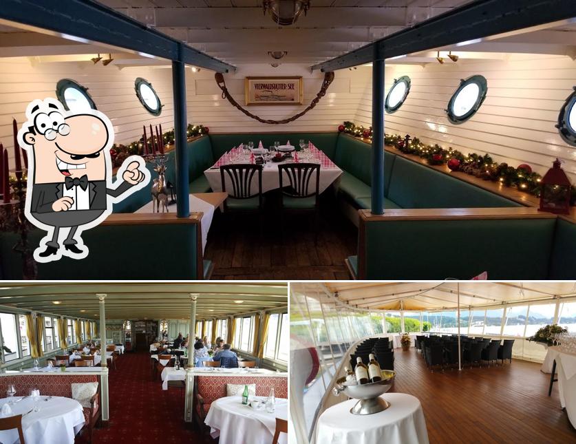 Gli interni di Schiffrestaurant Wilhelm Tell
