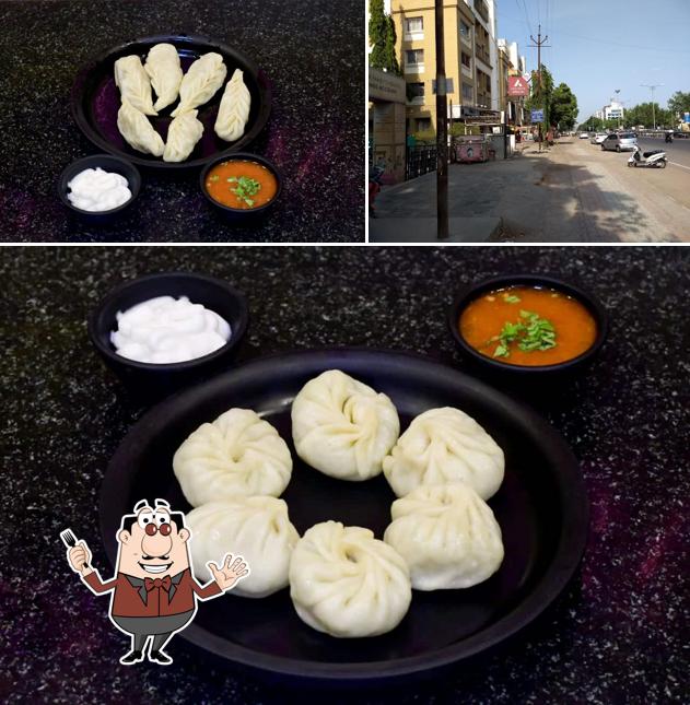 This is the photo depicting food and exterior at Darjeeling Hot Momos