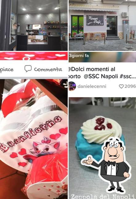 La immagine di interni e cibo da Kenya Café