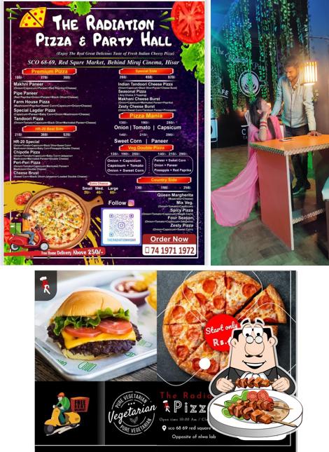 Food at The Radiation Club And Pizza Zone