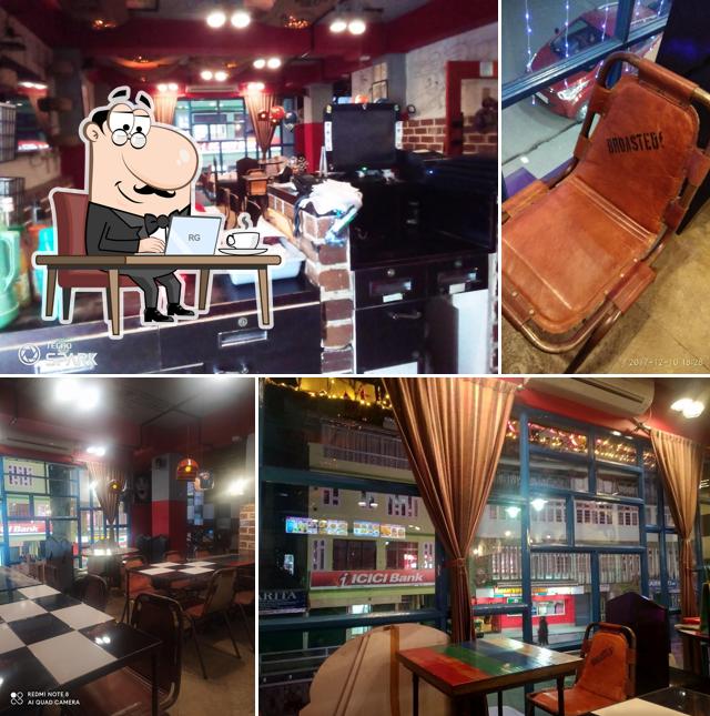 Take a seat at one of the tables at Genuine Broaster Chicken