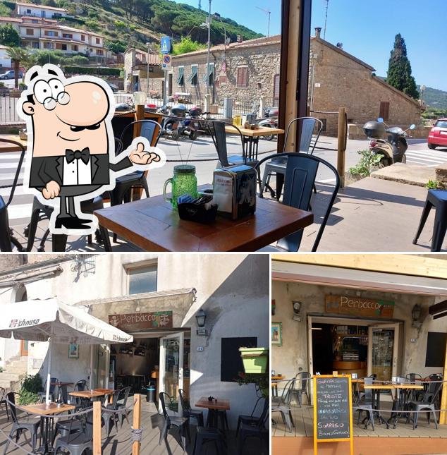 Gli interni di Perbacco wine bar