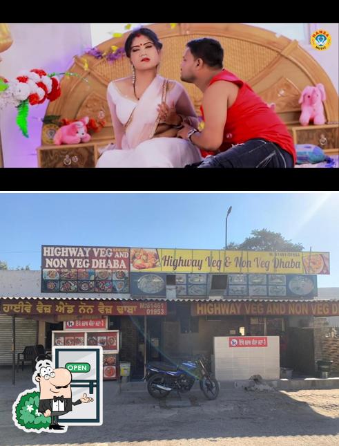 Check out how Highway Veg & Non Veg dhaba looks outside