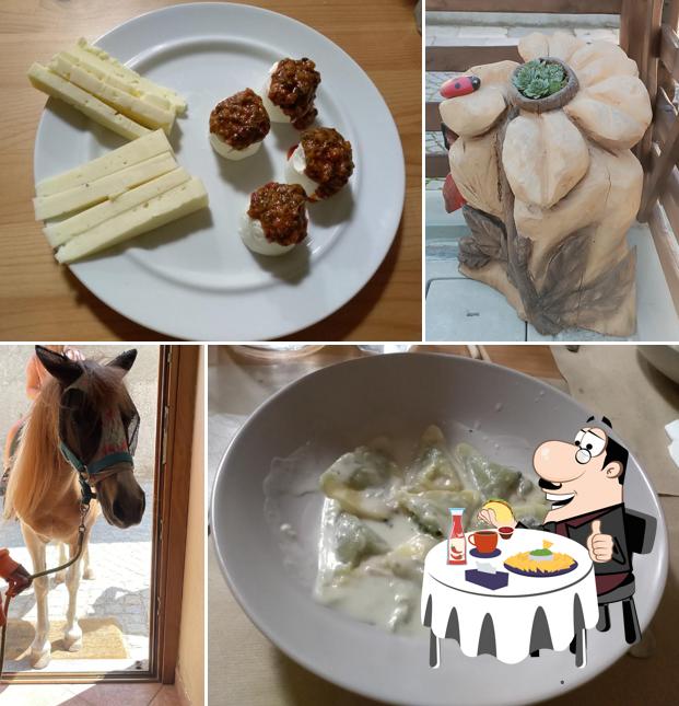 Piatto di formaggi al Osteria del Mulino