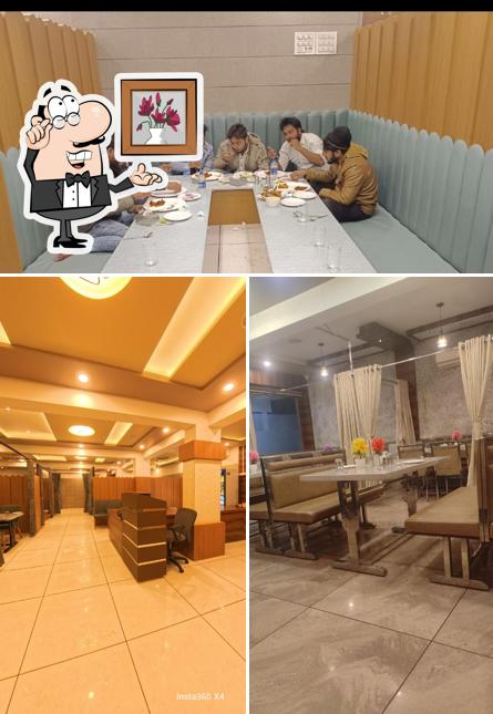 The interior of HOTEL AL-ZAIKA Best Veg & Non Veg Restaurant In Chhapi Best Hotel In Chhapi AC Rooms Best Restaurant In Chhapi
