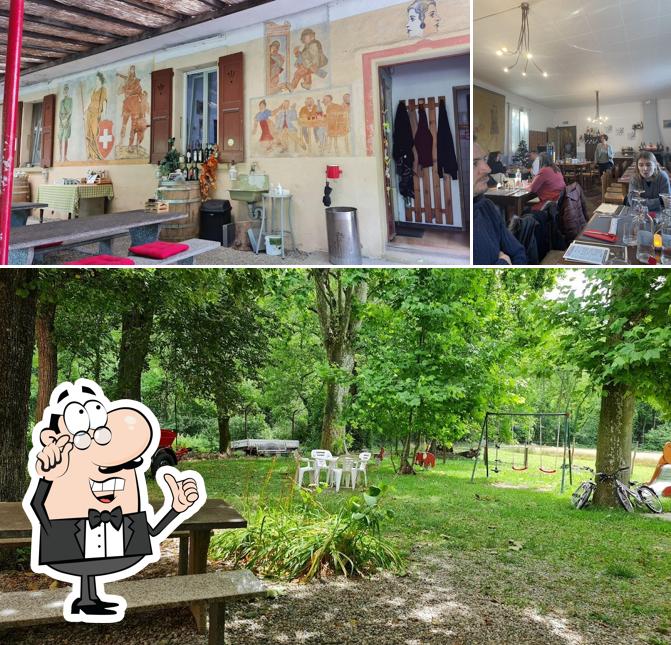 Gli interni di Osteria Santa Margherita