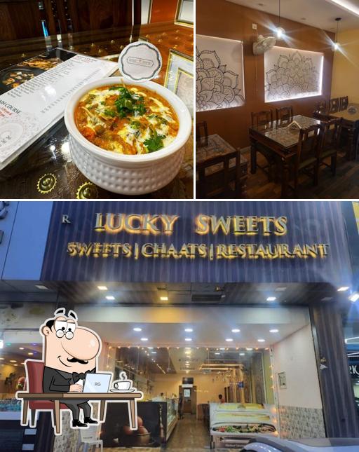 The interior of Lucky Sweets