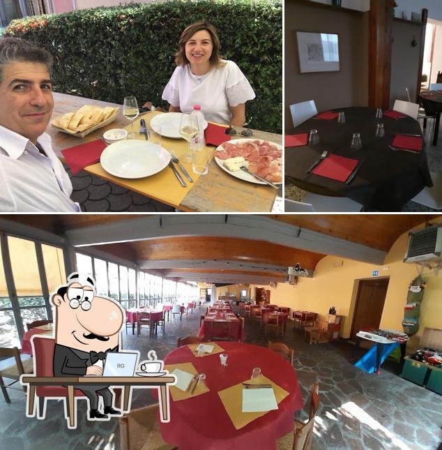 Gli interni di Osteria da Alan