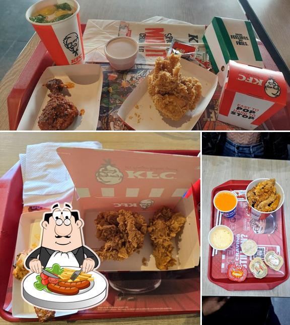 Fried chicken at KFC
