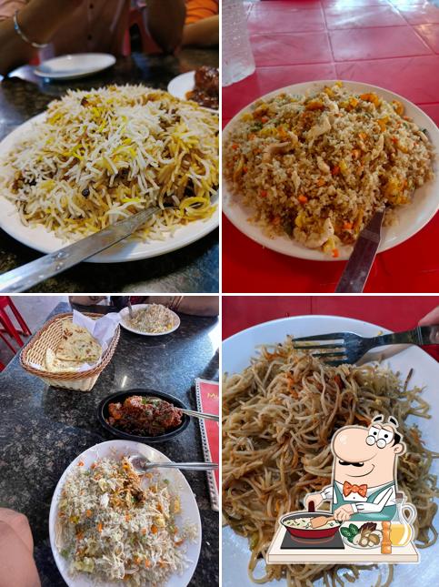 Fried rice at Mughlai chef's