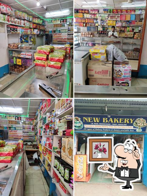 The interior of New Bakery branch