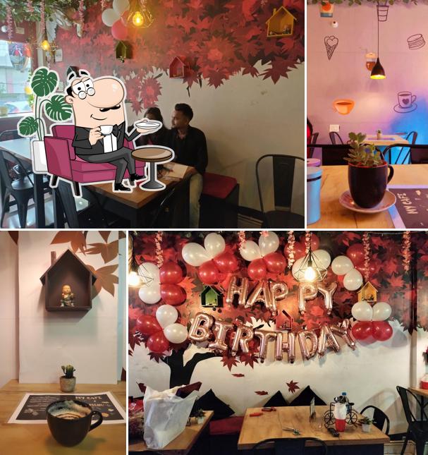 Take a seat at one of the tables at MY CAFE