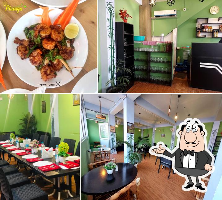The interior of Phunga Restaurant Imphal
