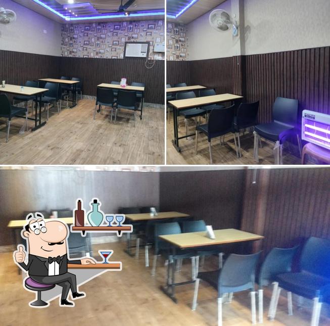 The interior of Dhaba Punjabi. Tadka Veg and Non Veg