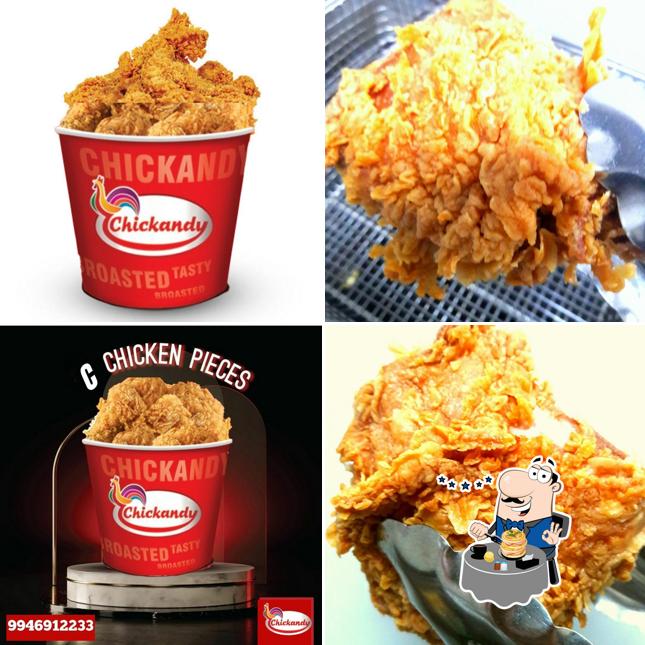 Food at chickandy fried chicken