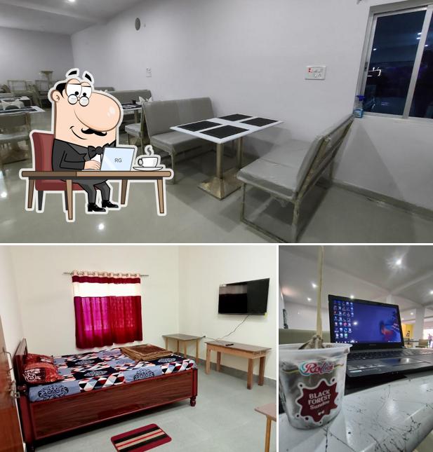 Check out the photo displaying interior and beverage at kalawati delights