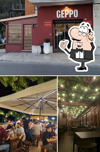 La immagine della interni e esterno di Geppo Night Beer