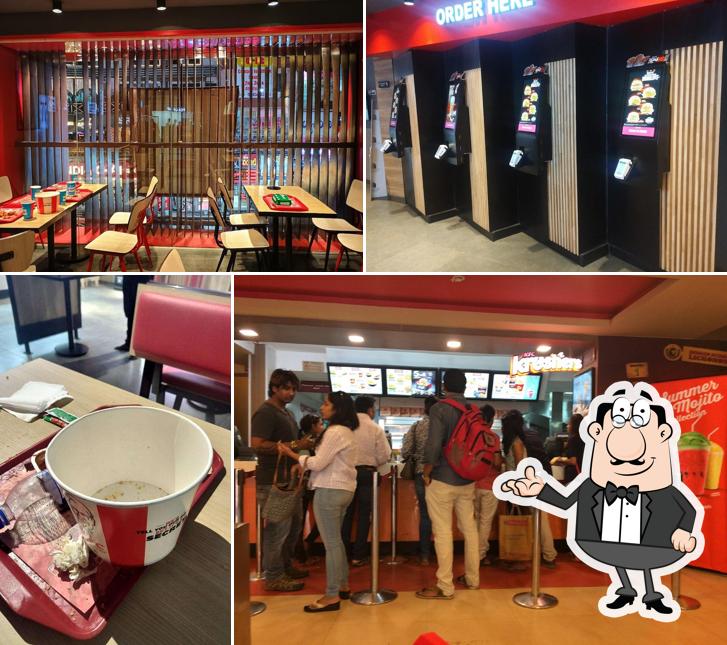 The interior of KFC