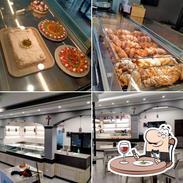 La cibo e interni del ristorante