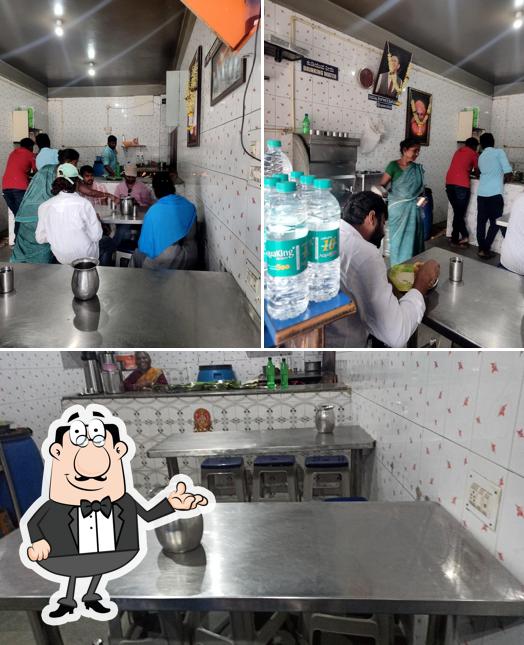 The interior of Davanagere Benne Dose Hotel