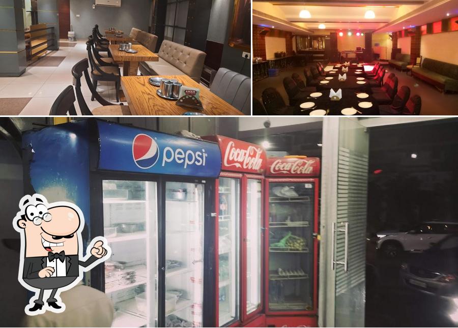 The interior of Aman Chicken