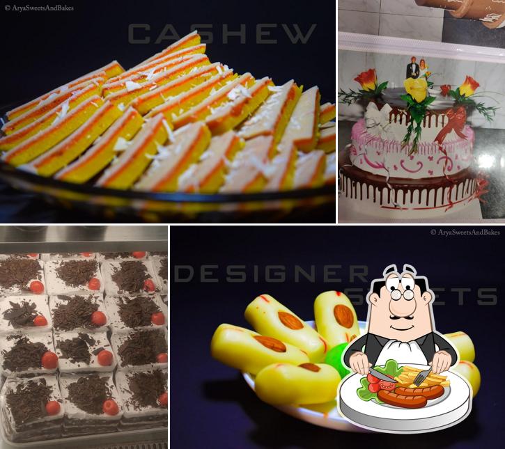 Food at Arya Sweets and Bakes