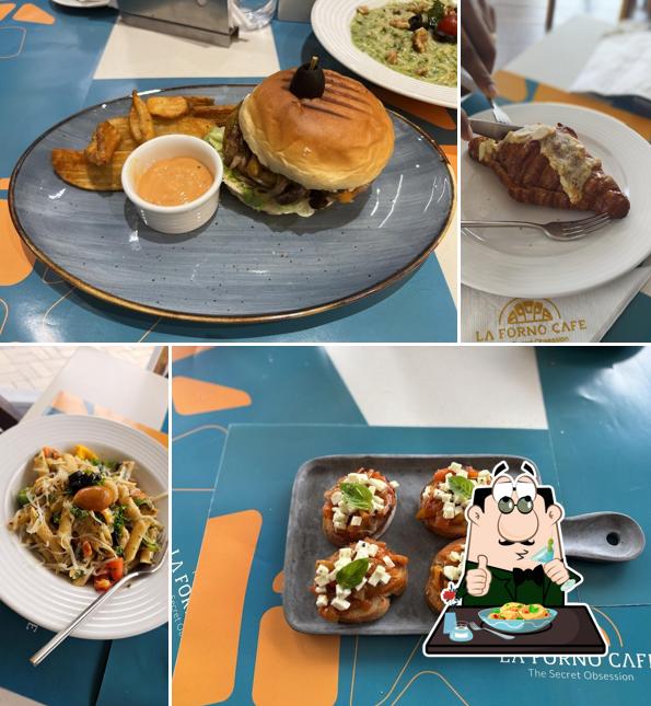 Food at La Forno Cafe