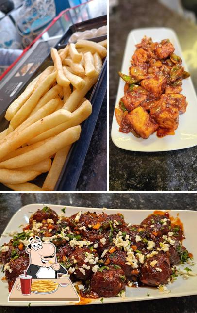 French fries at Cafe Hometown। First roof top cafe in Barabanki