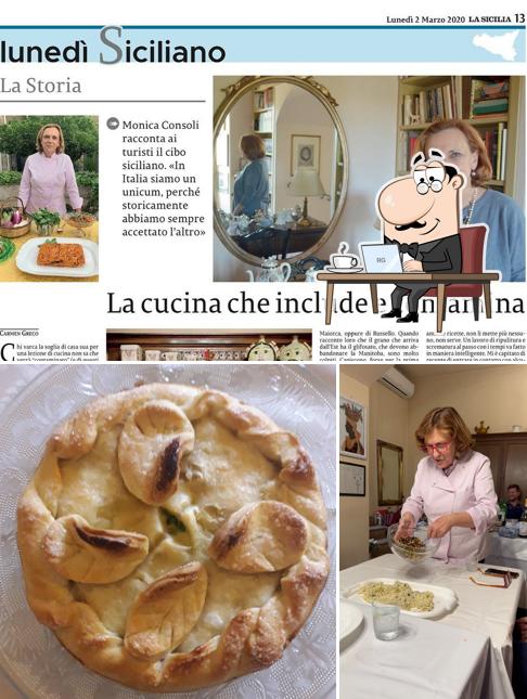 La interni e cibo del ristorante