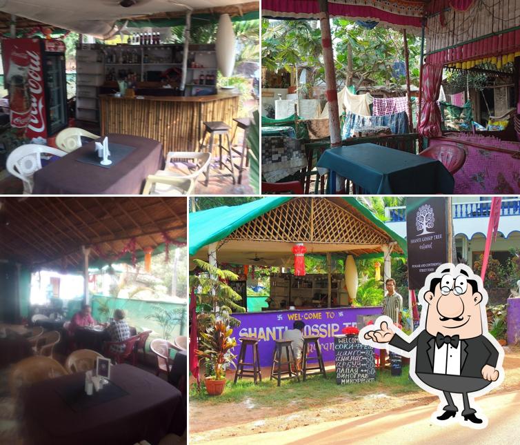 The interior of Shanti restaurant