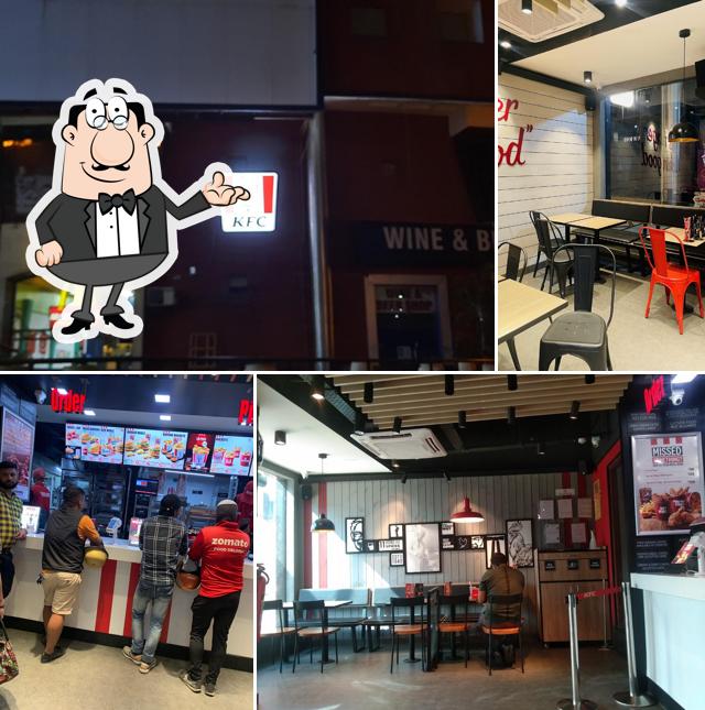 The interior of KFC