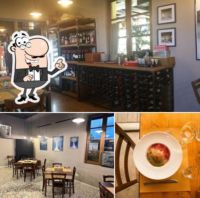 Gli interni di Osteria della Balera
