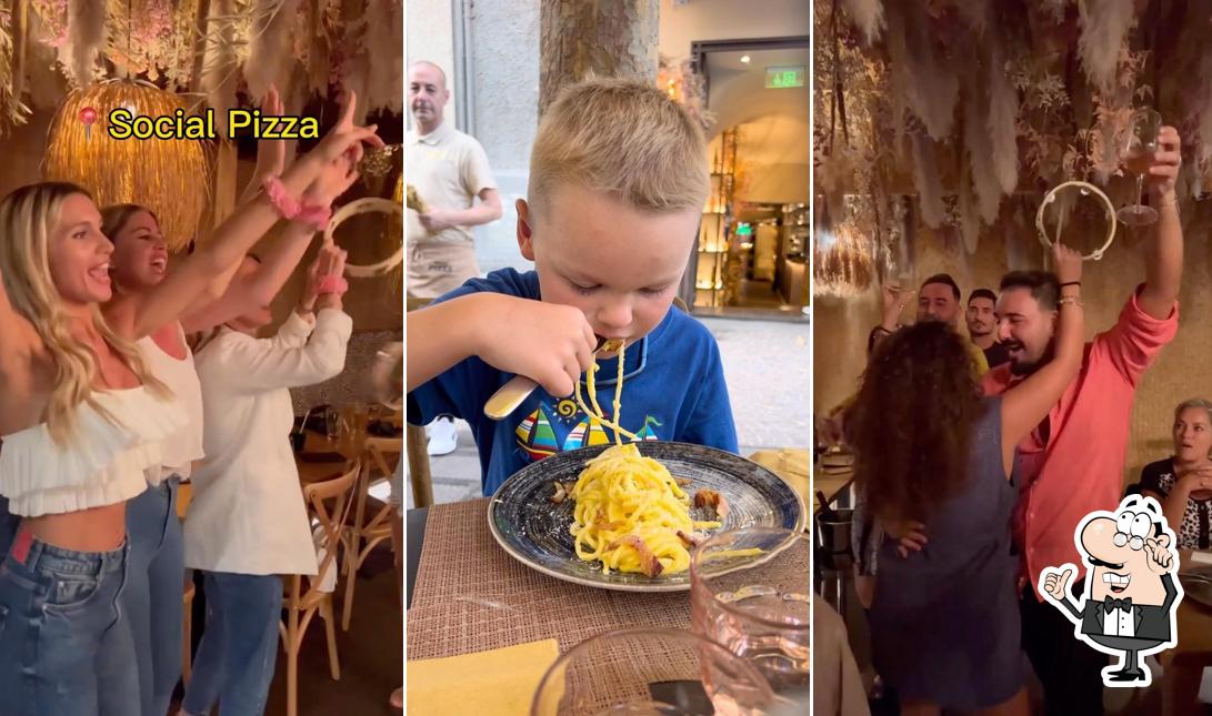 Gli interni di Social Pizza (Chiaia)