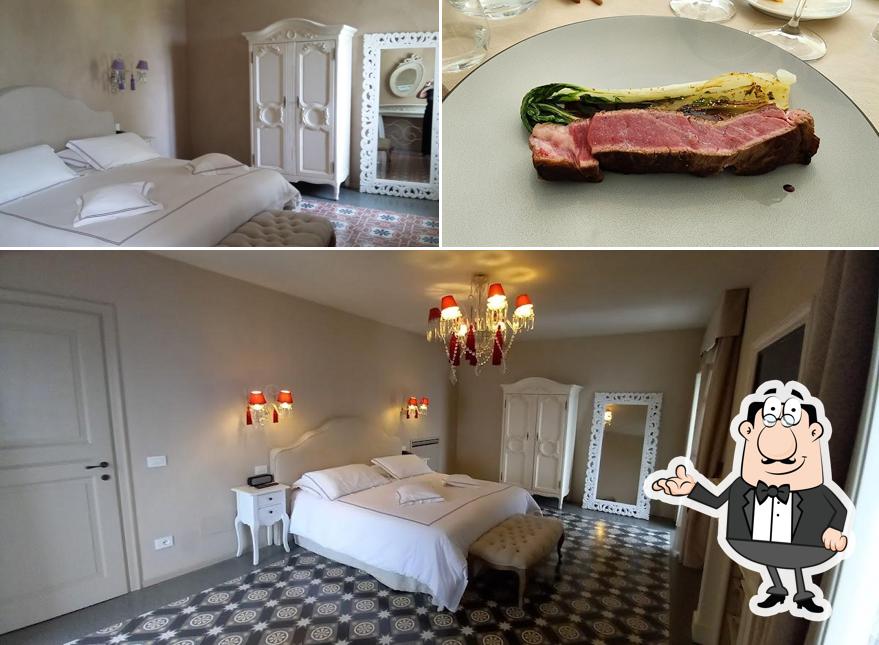La immagine della interni e cibo di Palas Cerequio Barolo Cru Resort