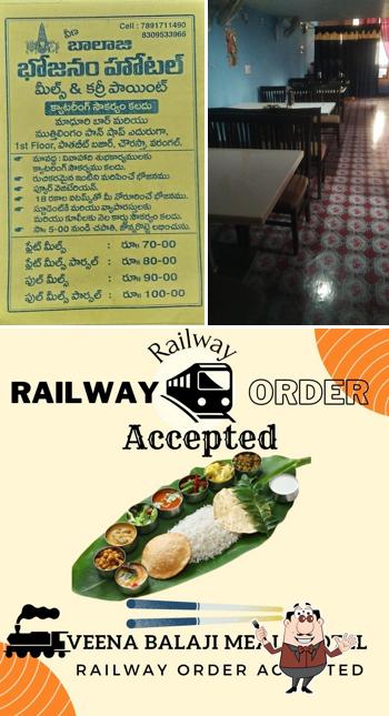 Meals at Veena Balaji Meals hotel veg