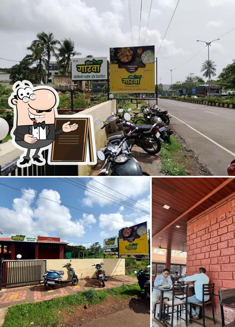 The restaurant's exterior and interior