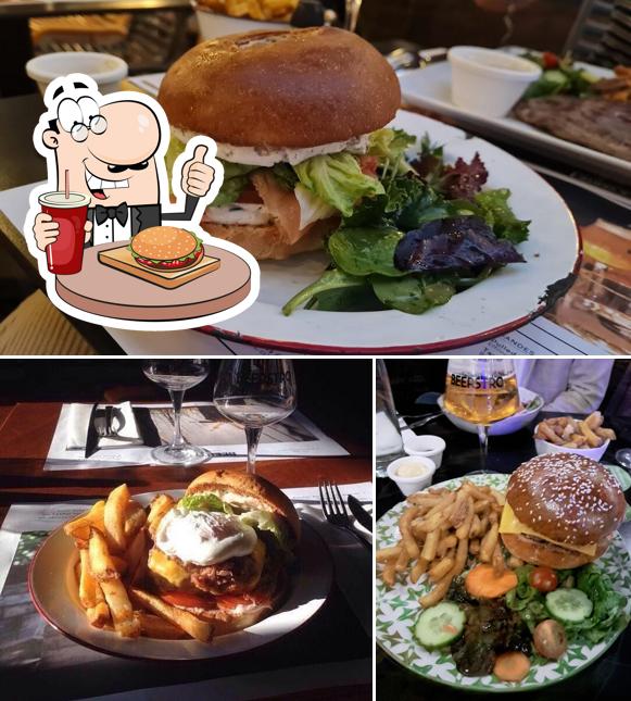 Faites-vous plaisir avec un hamburger à Beerstro - Taverne Moderne Lille