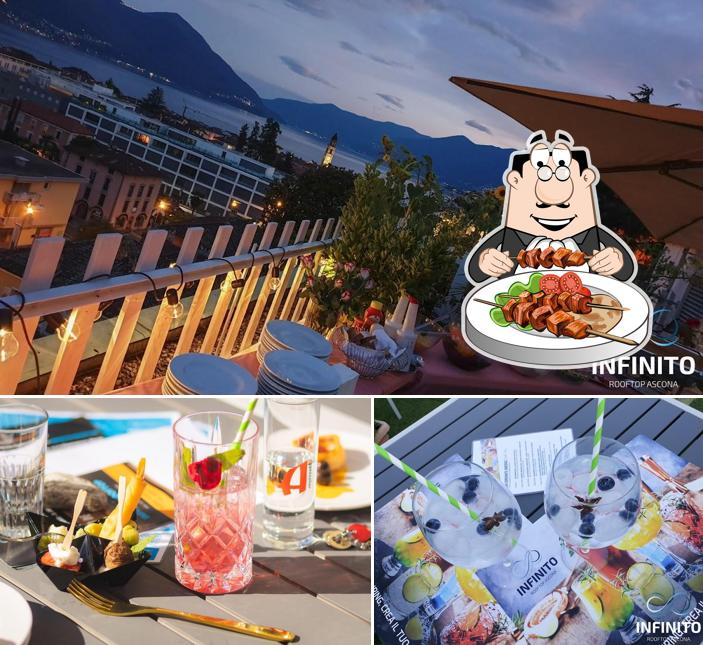 La immagine della cibo e esterno di INFINITO Rooftop Ascona