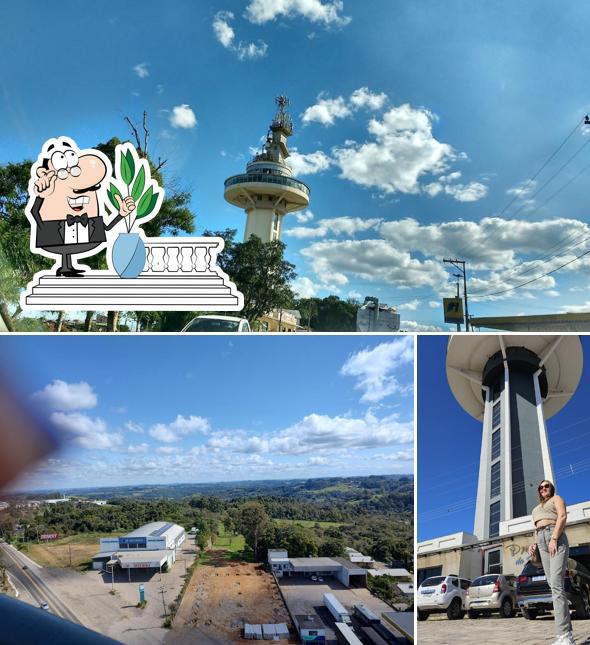 a parte exterior é uma característica importante do Mascaron Restaurante Giratório