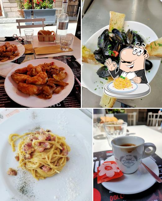 Spaghetti alla carbonara al Rosticceria Pollo Gigante