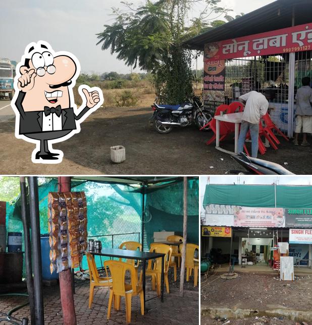 Take a look at the image depicting interior and exterior at Sonu Dabha