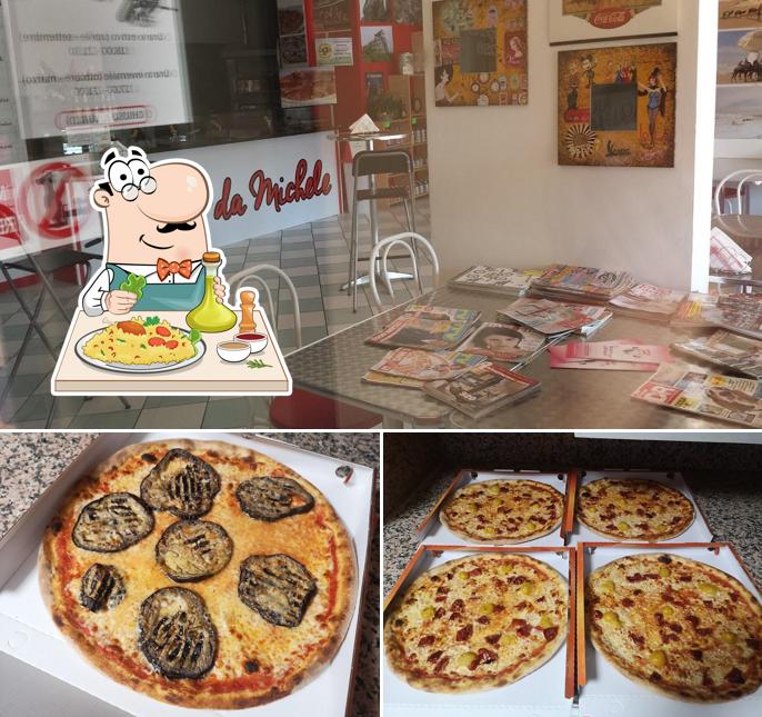 Tra le diverse cose da Da Michele Pizzeria per Asporto si possono trovare la cibo e interni