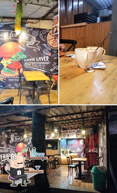 The interior of Heavenly Brew Cafe